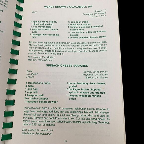 The Philadelphia Orchestra Cookbook 1980 Spiral Bount 398 Pages - Picture 3 of 7